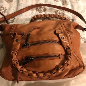 La Victoire brown leather bag